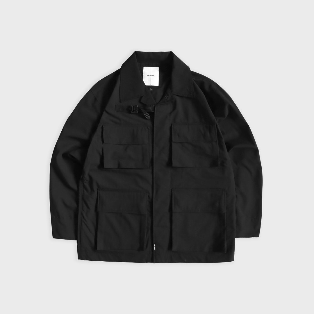 DYCTEAM - Coolmax buckle work jacket (black) - 男装外套 - 其他材质 黑色
