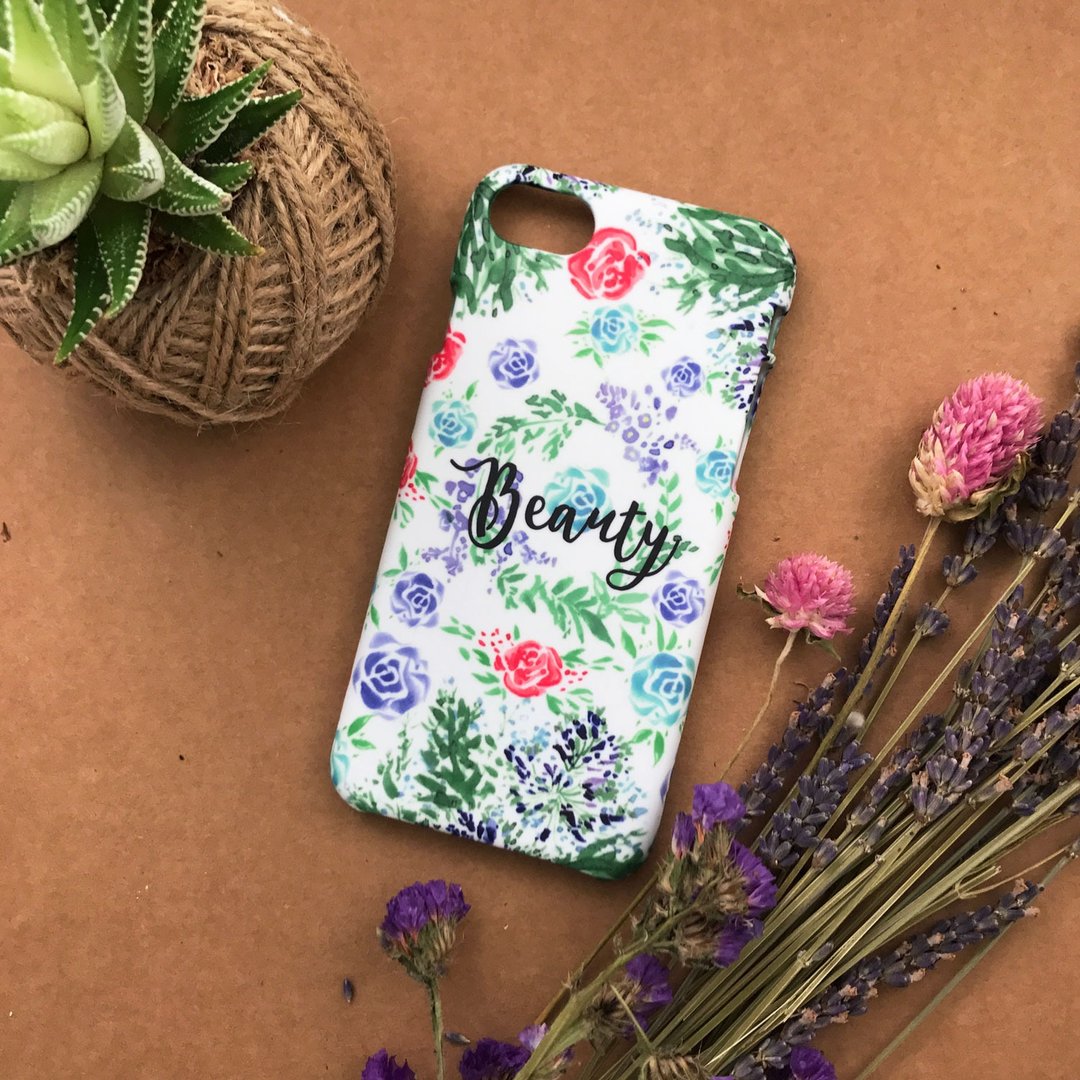 玫瑰花丛与Beauty//原创手机壳-    iPhone, Samsung, oppo - 手机壳/手机套 - 塑料 多色