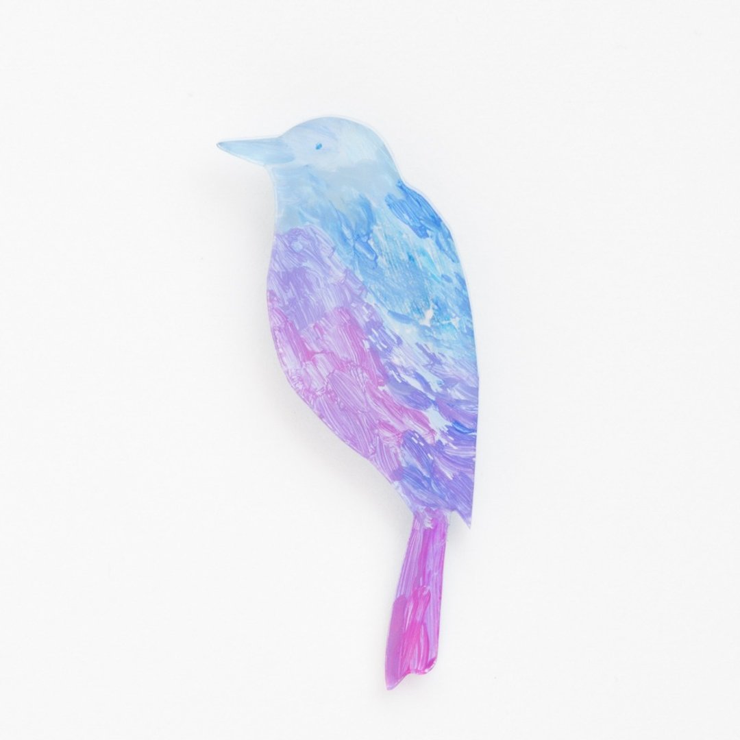 Picture of brooch [bird] - 胸针 - 压克力 紫色