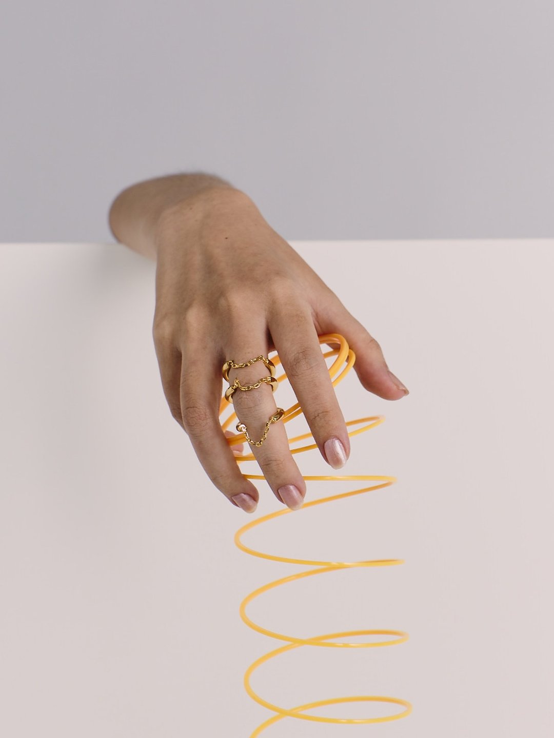 003.RING (Gold) - 戒指 - 铜/黄铜 金色