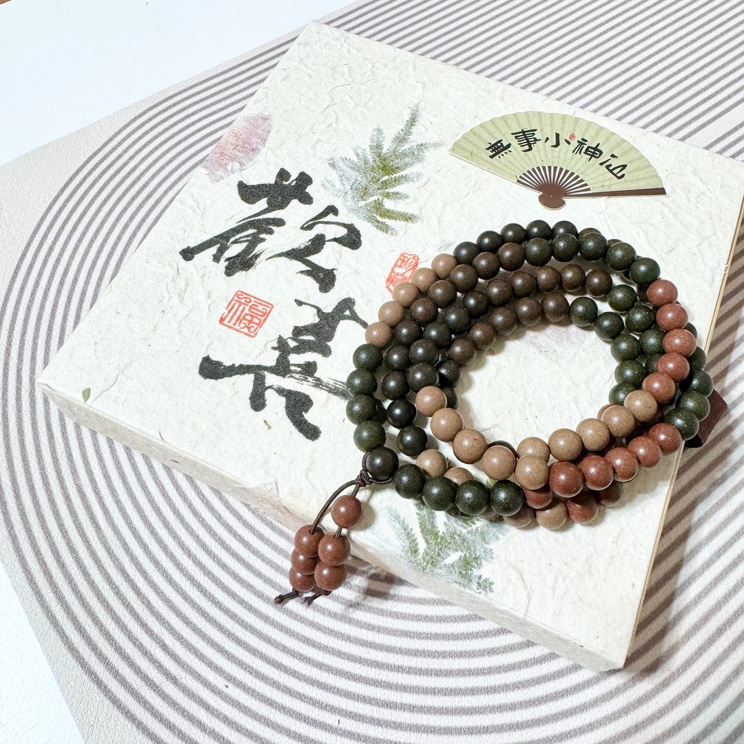 108颗五行中药合香珠手链/开运招财/疗愈/母亲节礼物/送礼 - 手链/手环 - 植物．花 多色