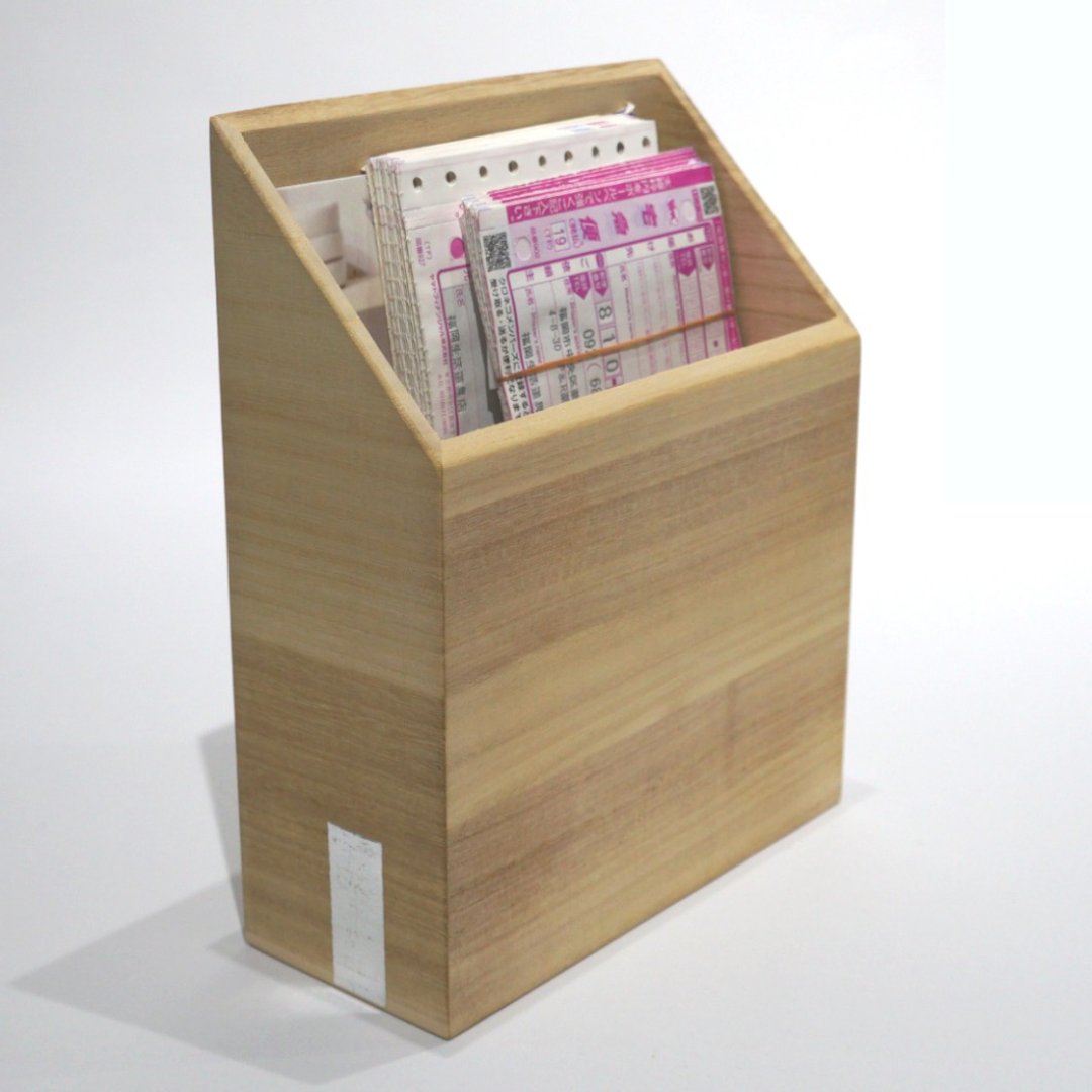 桐木收纳 门片・单斜面 / BOOK ROOMS 扩充 - 书架/书挡 - 木头 银色