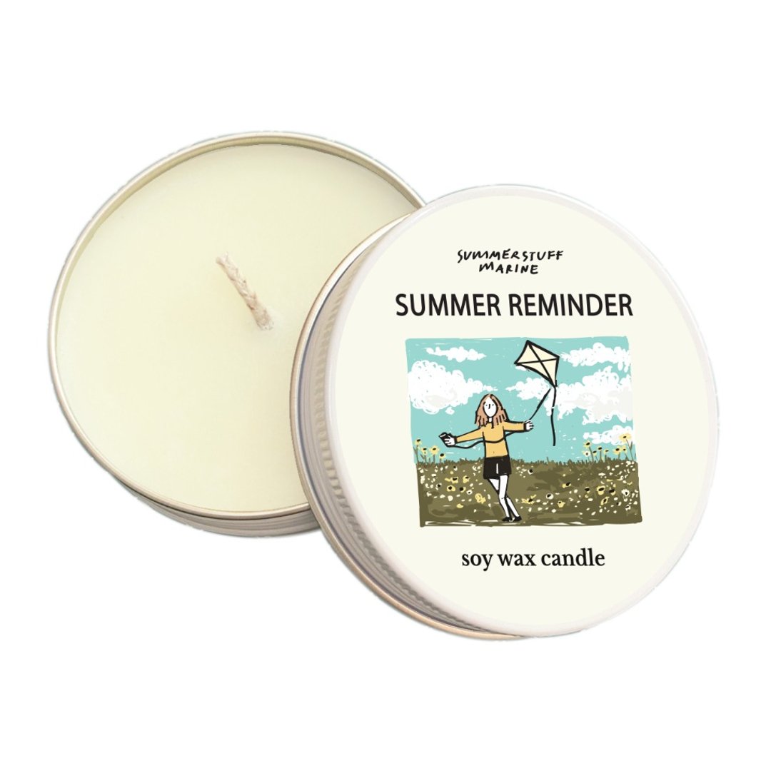 Summerstuff.marine - 大豆蜡烛 夏季提醒香味 (60 克) - 蜡烛/烛台 - 蜡 白色