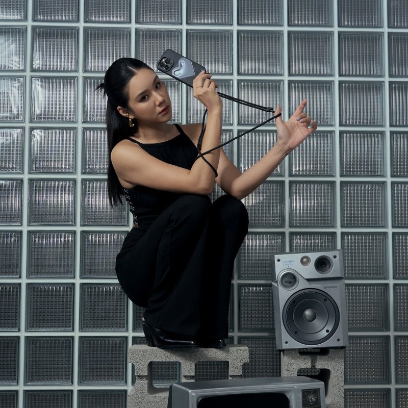 H.G.D.联名big bang heart吊饰手机长挂绳/背带 - 手机配件 - 棉．麻 透明