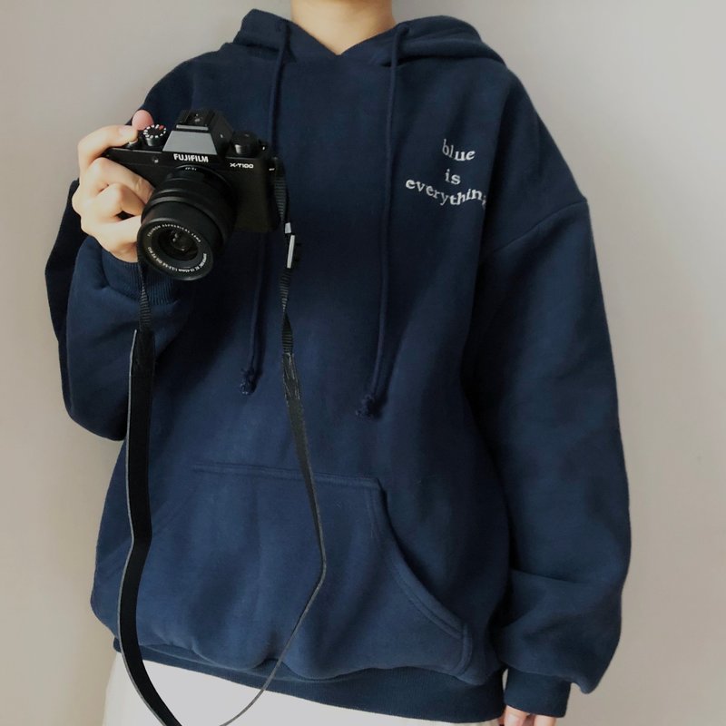 blue is everything/帽t - 女装上衣 - 棉．麻 蓝色