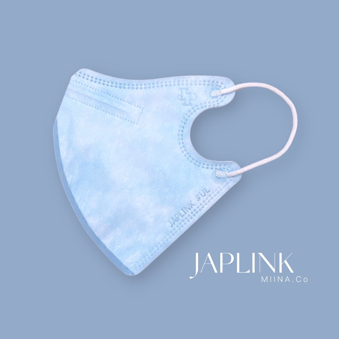 【加大】JAPLINK MASK【D2 / N95】 立体口罩-天蓝x白耳 - 口罩 - 聚酯纤维 蓝色