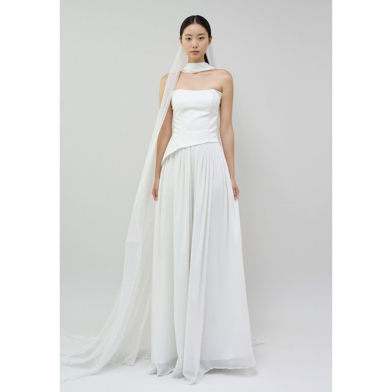 Aube 奥布礼服 - 晚装/礼服 - 丝．绢 白色