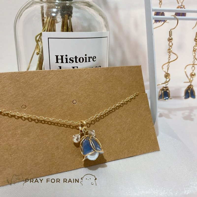 铃悦-项链 / 手作水晶花饰品 - 项链 - 树脂 