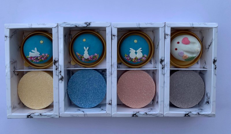 中秋节送礼玉兔礼盒  2入组 - 肥皂/手工皂 - 精油 