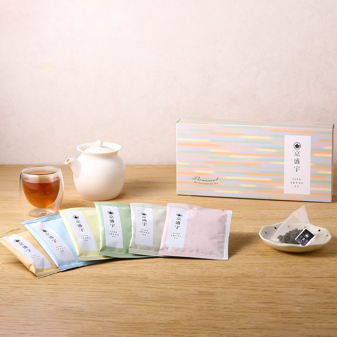 京盛宇 疗愈茶包盒 -12 入单包茶包 (六款台湾好茶) 茶包礼盒 - 茶 - 新鲜食材 多色