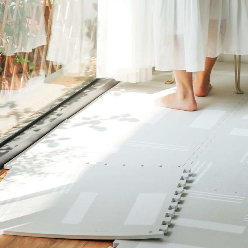 【PLAYZU】哥本哈根 ∣ 台湾制造 巧拼地垫 地板软垫 EVA无毒地垫 - 地垫/地毯 - 其他材质 白色