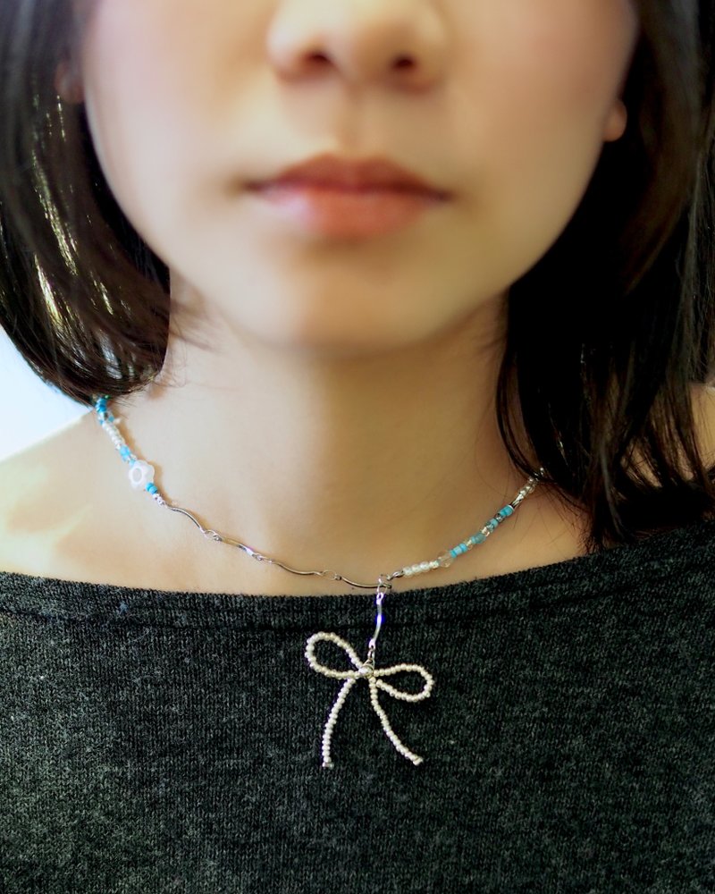 蕊の项链 Bluebell 蓝风铃 - 项链 - 不锈钢 蓝色