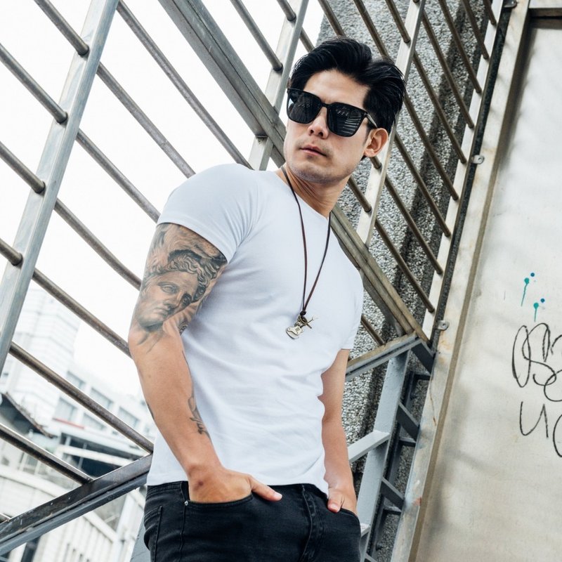 【24H快速出货】维托VICTO / 畅销冠军钛金棉亲肤素色短袖男T恤 - 男装上衣/T 恤 - 棉．麻 