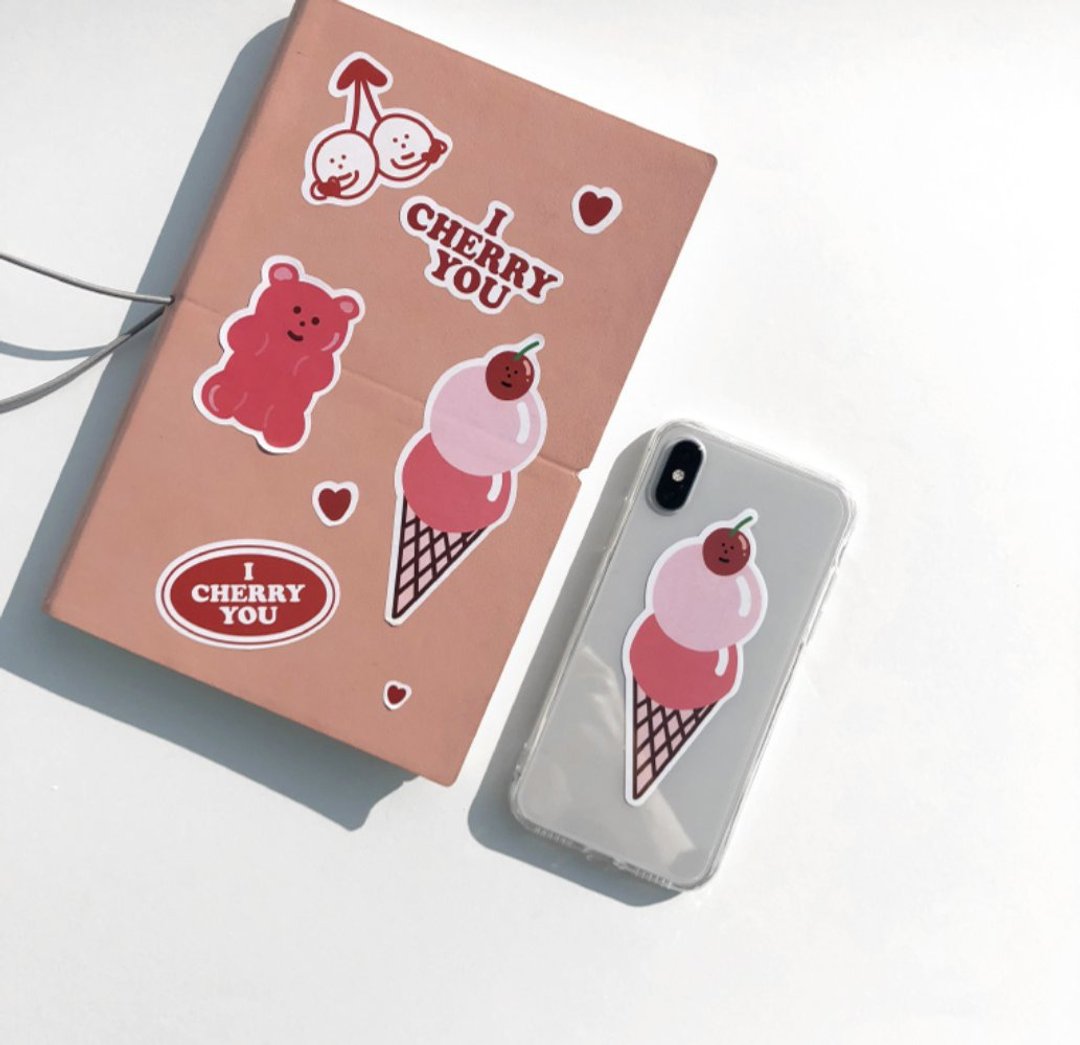 I CHERRY YOU 可删除式贴纸 造型贴纸 (5入) - 贴纸 - 纸 