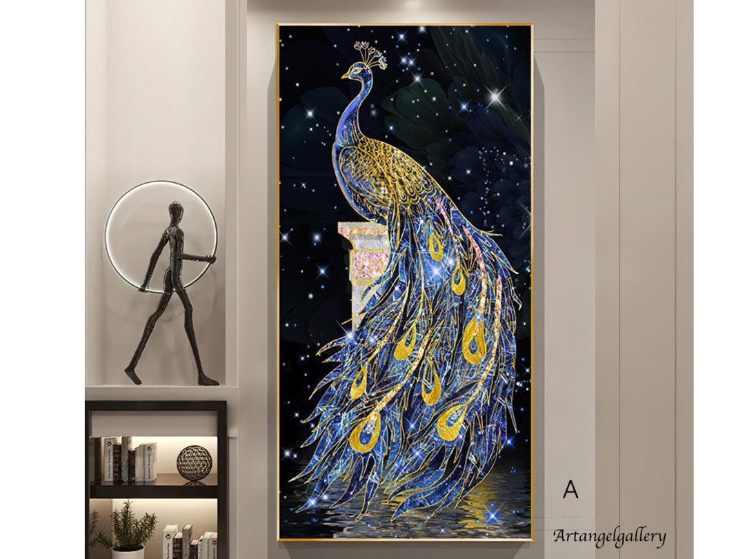天使画廊/ 高级水晶瓷画/装饰画/挂画/壁画/孔雀吉祥画 - 海报/装饰画/版画 - 铝合金 