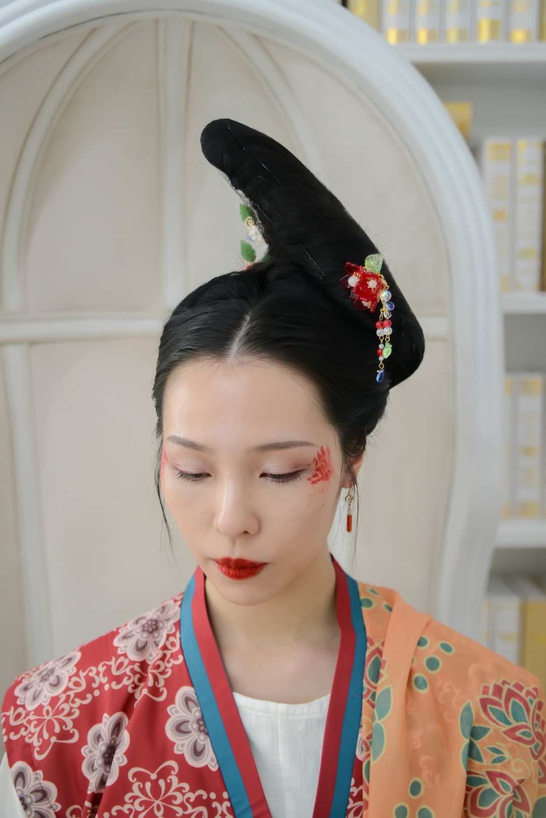 花落时发钗/发簪/发梳 - 发饰 - 铜/黄铜 红色