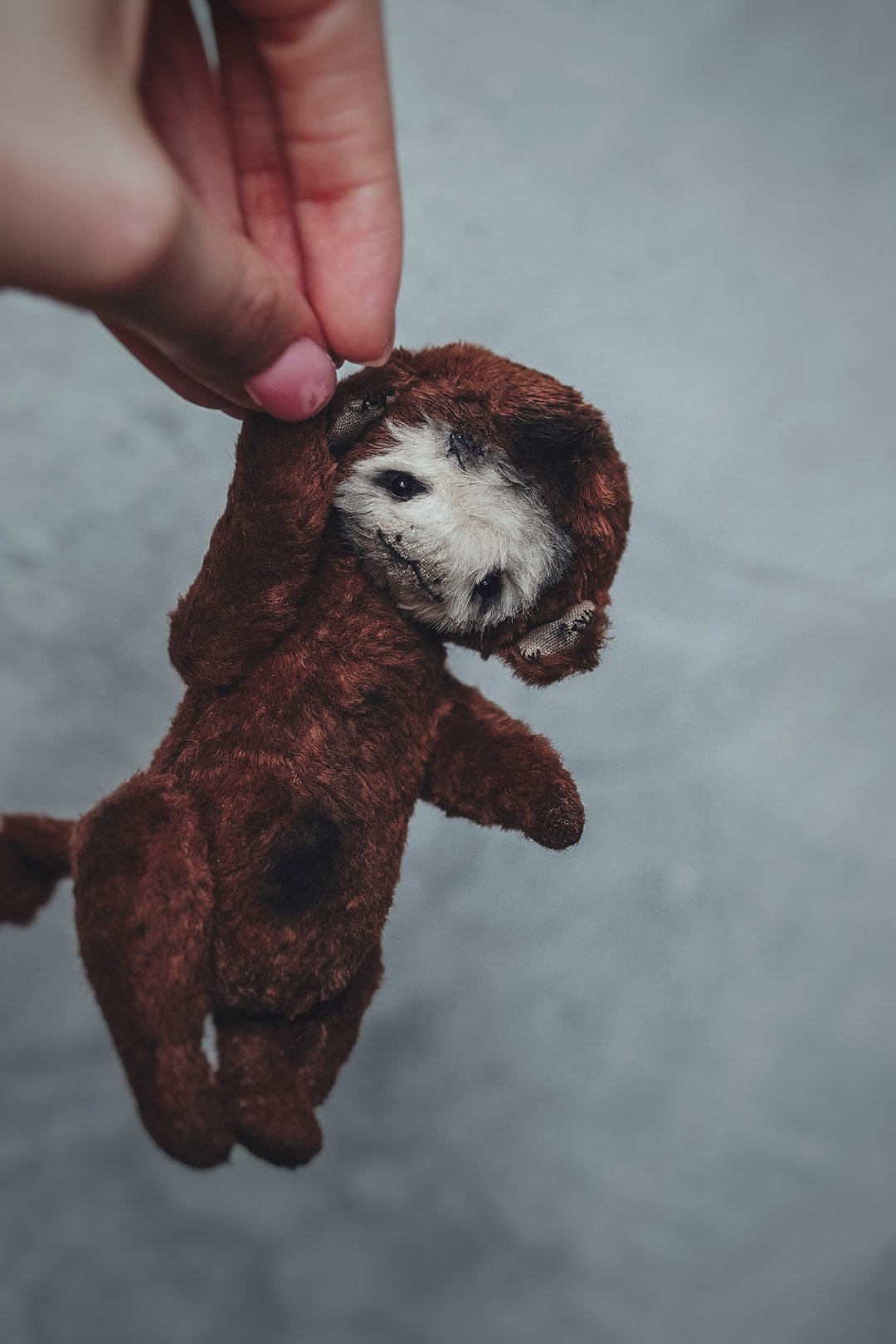 Teddy monkey vintage style - 玩偶/公仔 - 其他材质 咖啡色