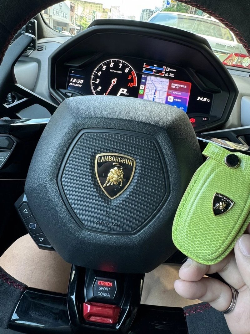 台湾手工制作 真皮钥匙套 汽车钥匙皮套 定制化礼物 订制礼物 - 钥匙链/钥匙包 - 真皮 
