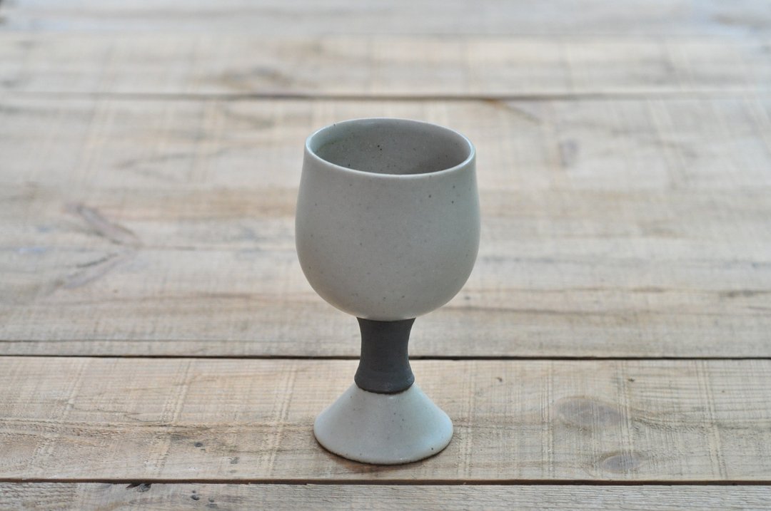 Pottery wine glass / white - 茶具/茶杯 - 陶 白色