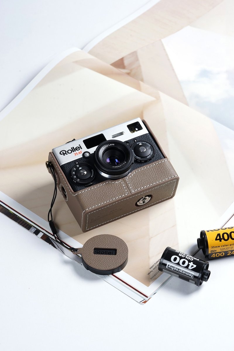 适用机型Rollei 35AF 手掌纹皮革相机底座皮套 - 相机包/相机袋 - 真皮 多色