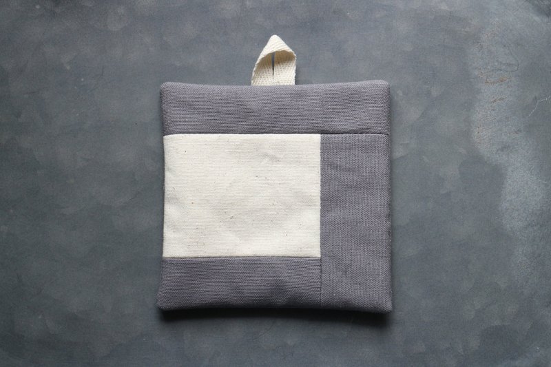 拼布杯垫 245 - 杯垫 - 棉．麻 白色