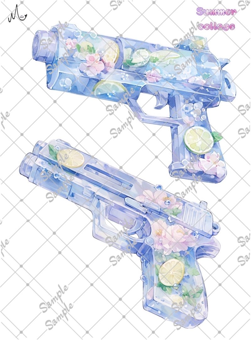 夏季系列限时原创装饰贴纸，有效期至 8 月 10 日 - 贴纸 - 纸 