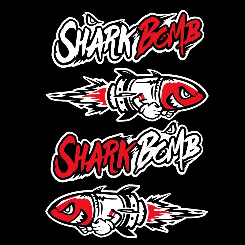 鲨鱼火箭 SHARK 反光贴纸 3M工程级材料 防水车贴 遮伤屏蔽贴纸 - 贴纸 - 防水材质 