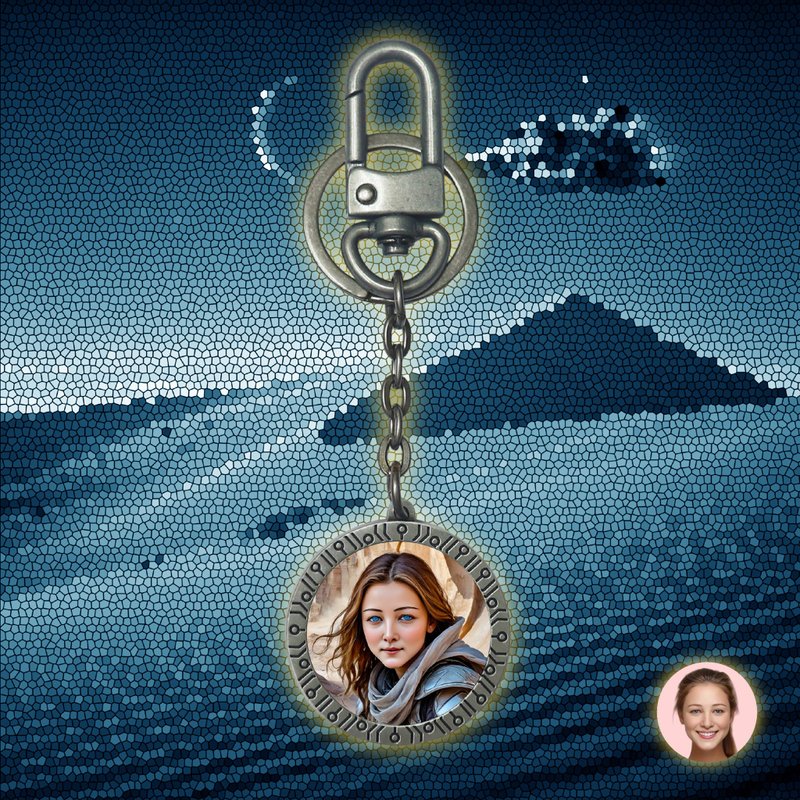 【定制】OneMe金属吊饰钥匙圈~订做最美的她~弗里曼人风 - 吊饰 - 其他金属 