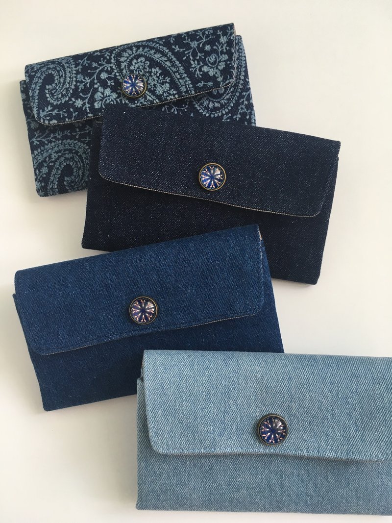 Z Travel Wallet 轻便长银包 长夹 旅行长夹 护照套 - 皮夹/钱包 - 棉．麻 蓝色