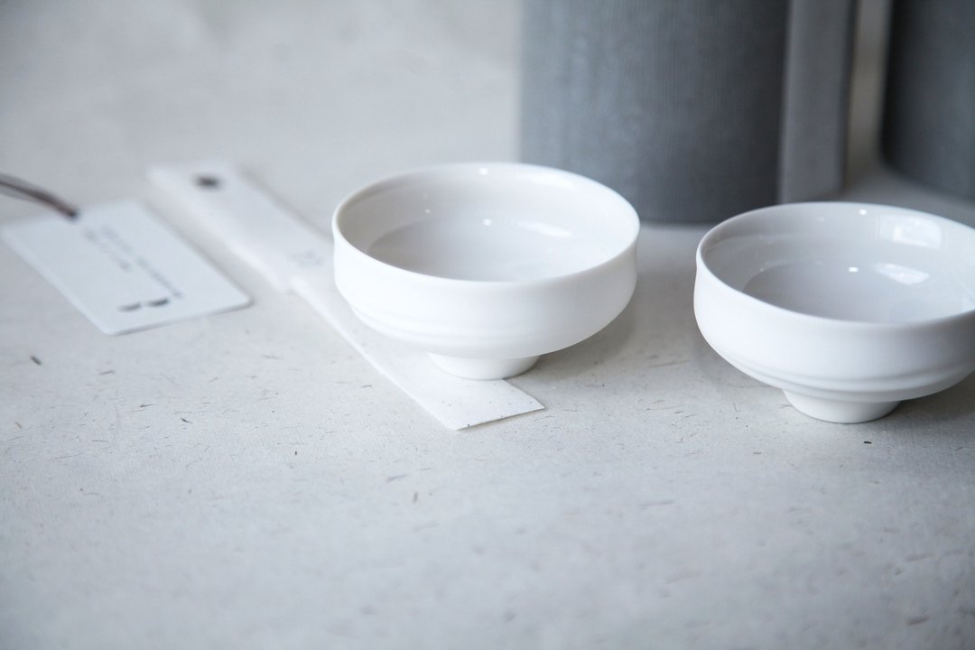 【 第二卷 | 对饮茶酒 】宽杯一对 - 茶具/茶杯 - 瓷 白色