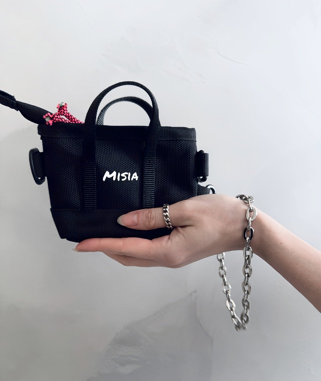 【MISIA】500 珍珠链条小挂包-手提包 - 零钱包 - 防水材质 