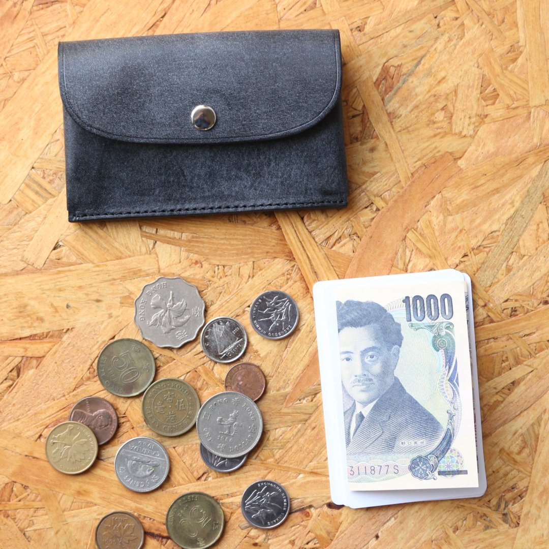 palm wallet chiro - 皮夹/钱包 - 真皮 黑色