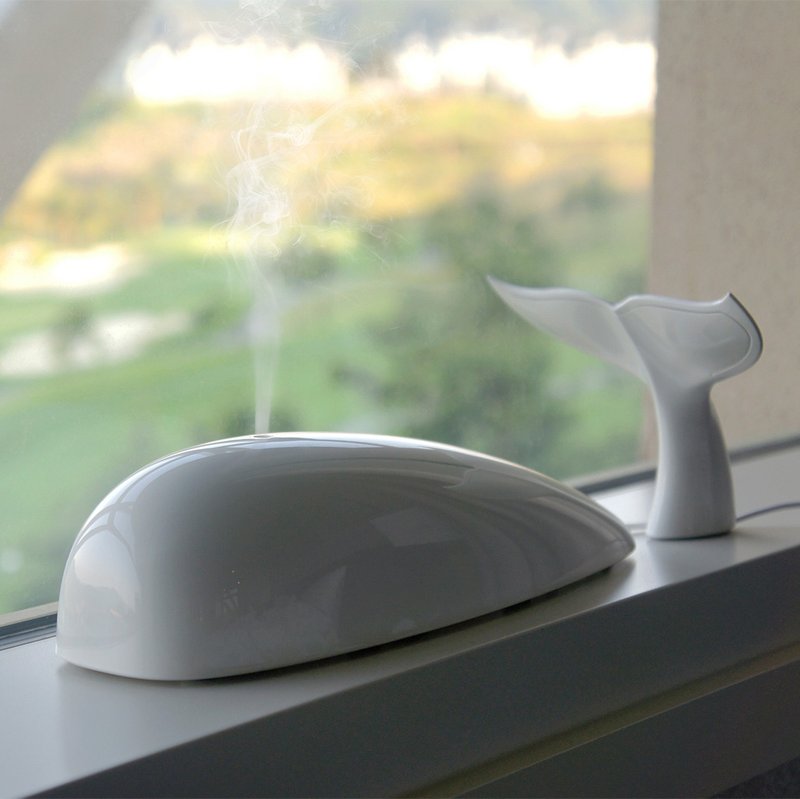 水氧鲸鱼 - 白 - 香薰/精油/线香 - 塑料 白色