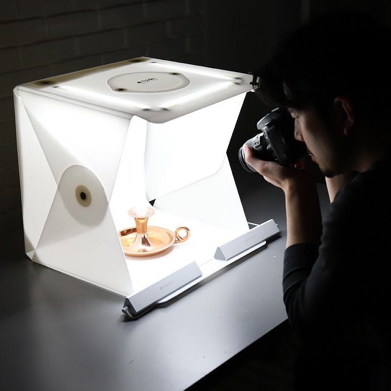 【美国 Orangemonkie】好棚 Foldio2 Easy 15寸 微型摄影棚 - 相机 - 塑料 白色