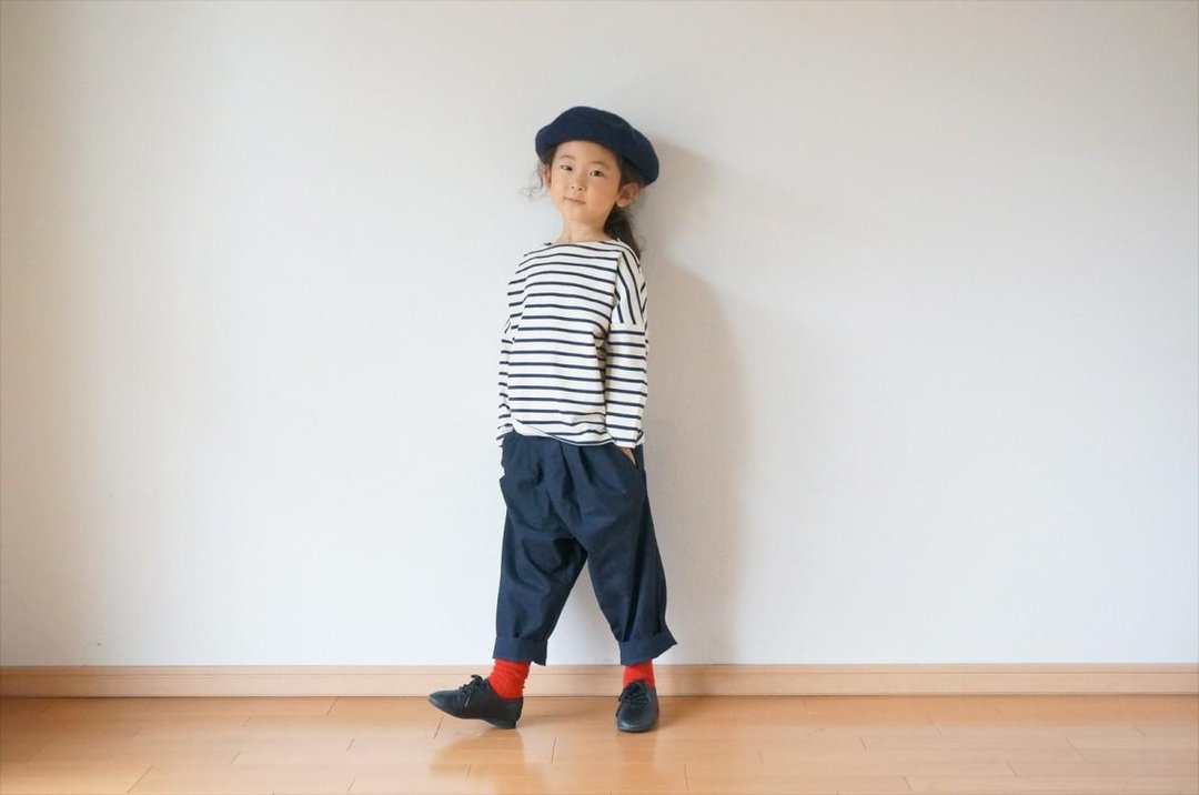 Cotton Border drop shoulder cut-sew 90,100 size - 其他 - 棉 