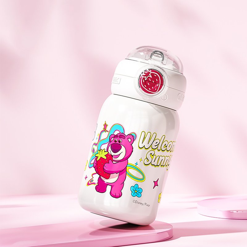 GERM草莓熊保温杯女生高颜值儿童可爱便携上学吸管水杯子 - 保温瓶/保温杯 - 其他材质 