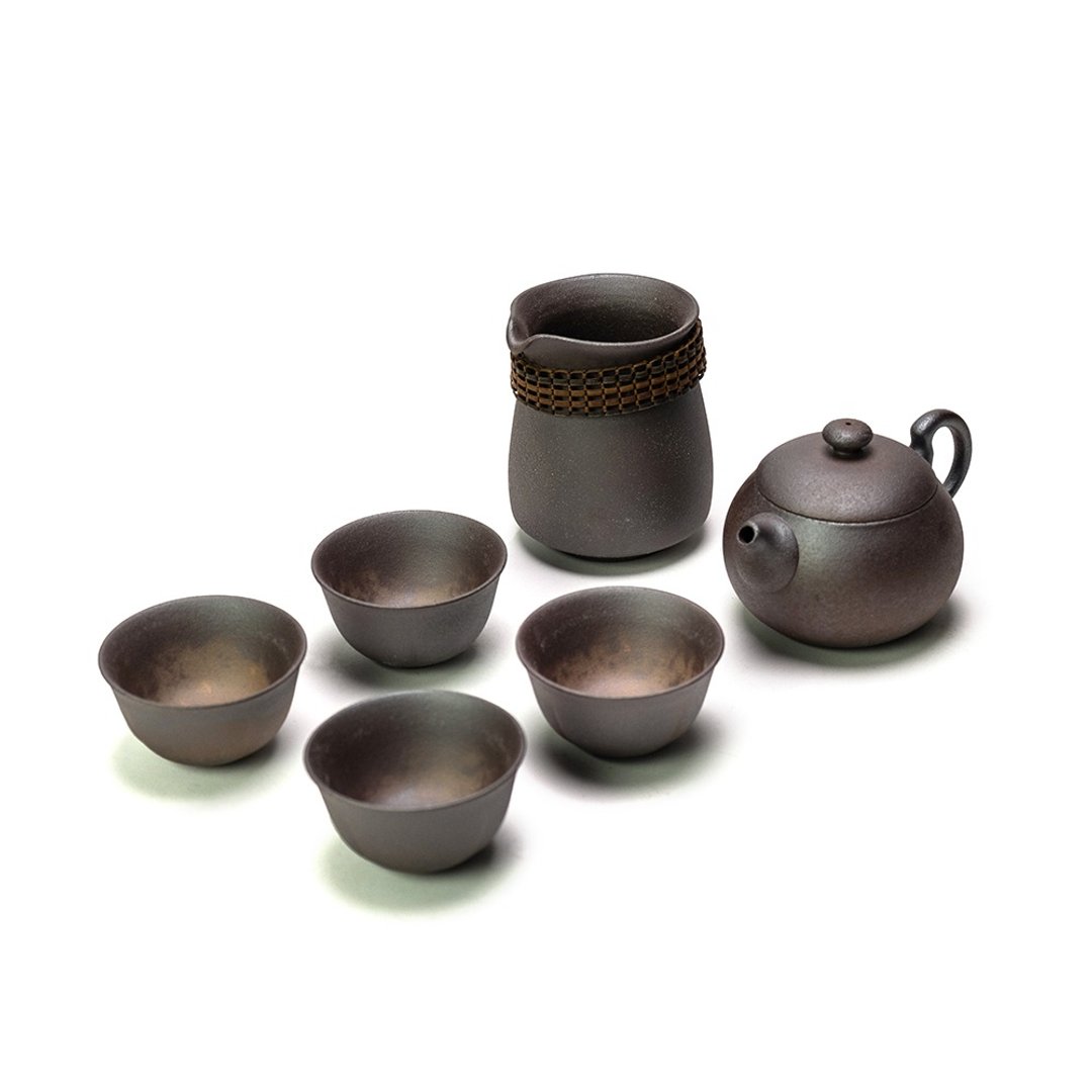 陶作坊 │ 以器引茶-经典老岩泥6件组 - 茶具/茶杯 - 其他材质 
