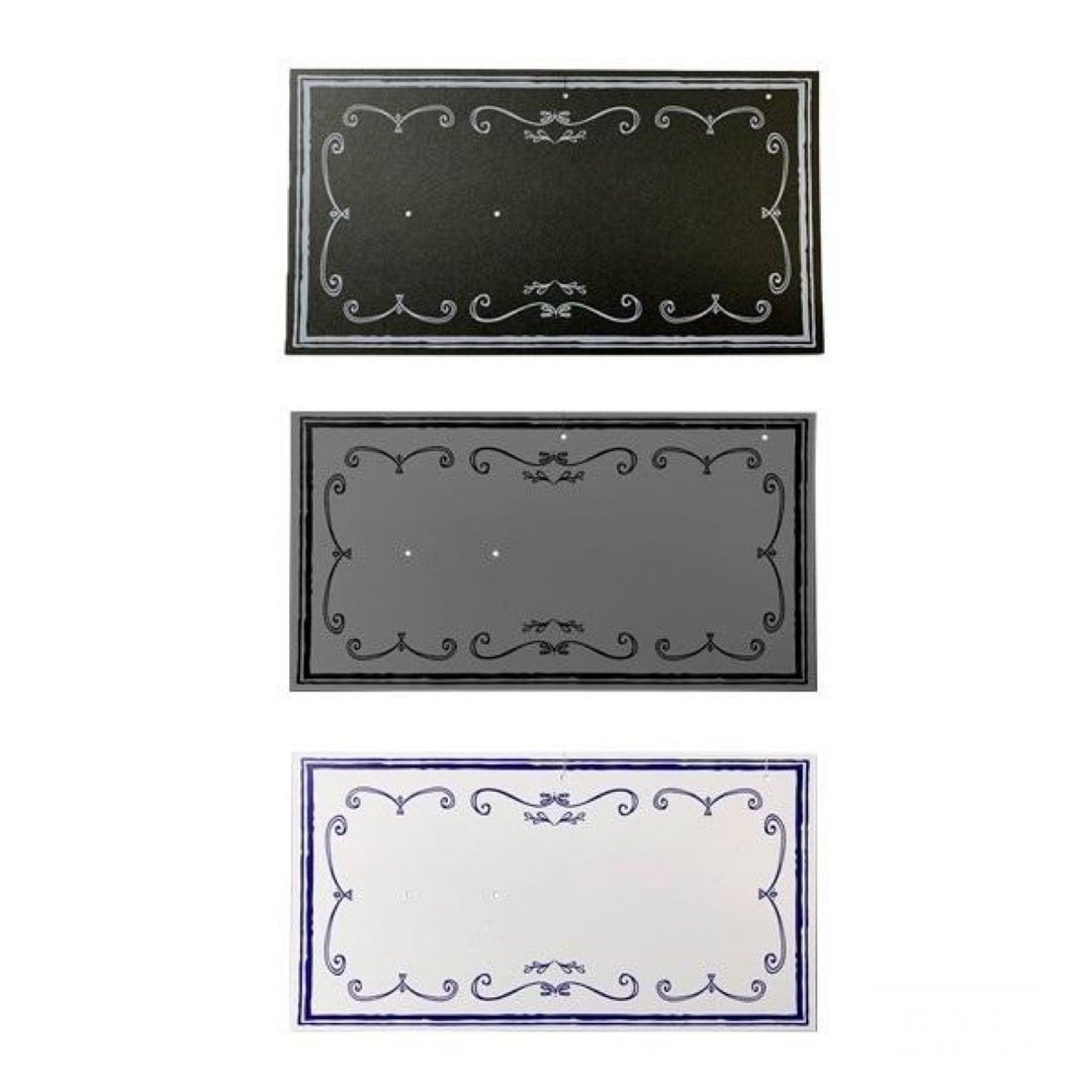 Earrings Necklace Mount Set Chic 3 Colors Original Print Paper OEM LOGO Free Domestic 50 Sheets - 收纳用品 - 纸 黑色
