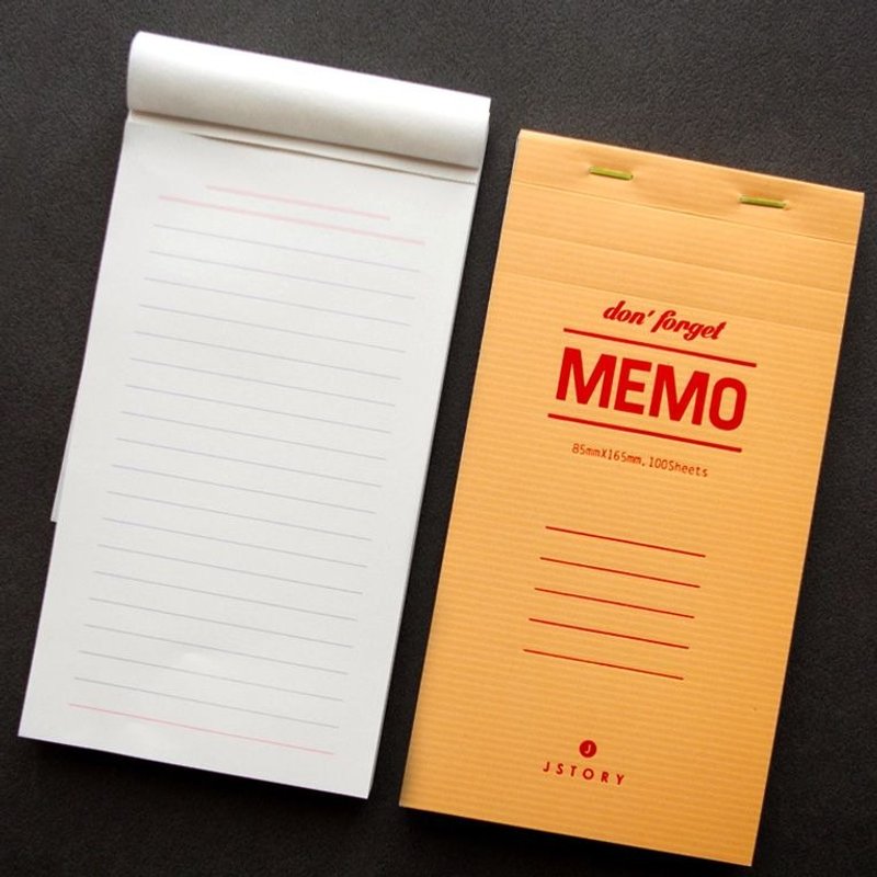 敲敲-JStory文青大人文具-可撕便条纸本-MEMO,JST32307 - 便条纸/标签贴 - 纸 黄色