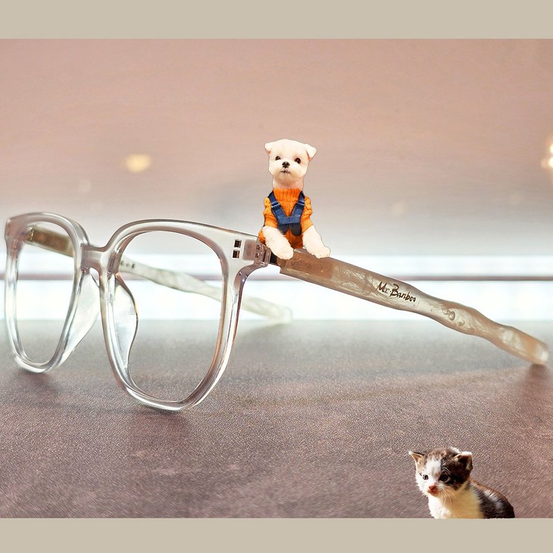 帅镜_鼻梁上的毛孩工艺 (把宠物毛发 溶入手工眼镜) / 款式多色 - 眼镜/眼镜框 - 防水材质 