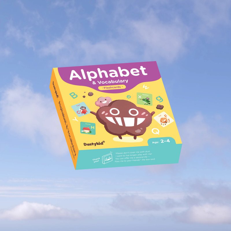 Dustykid Alphabet&Vocabulary Flashcards_港澳限定 - 儿童绘本/图书 - 纸 黄色