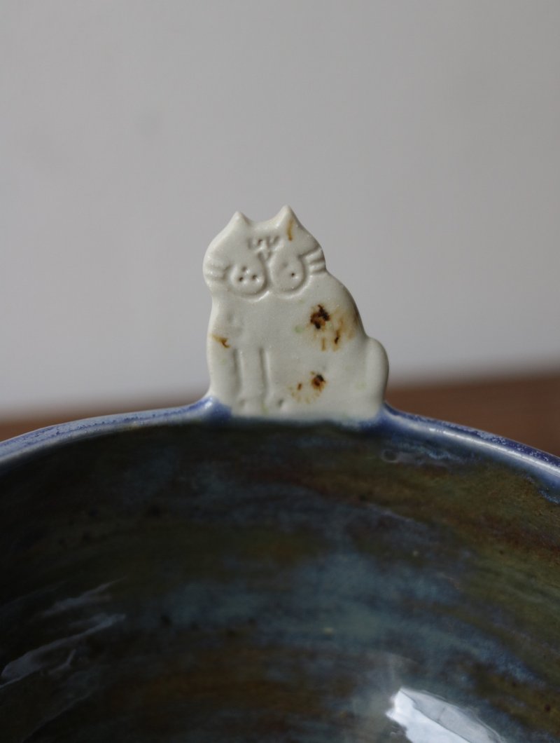 吉普猫  宽口/大陶碗 - 摆饰 - 陶 
