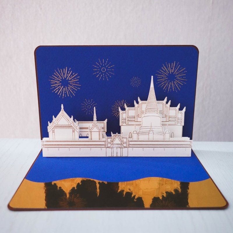 玉佛寺弹出卡 - 卡片/明信片 - 纸 白色