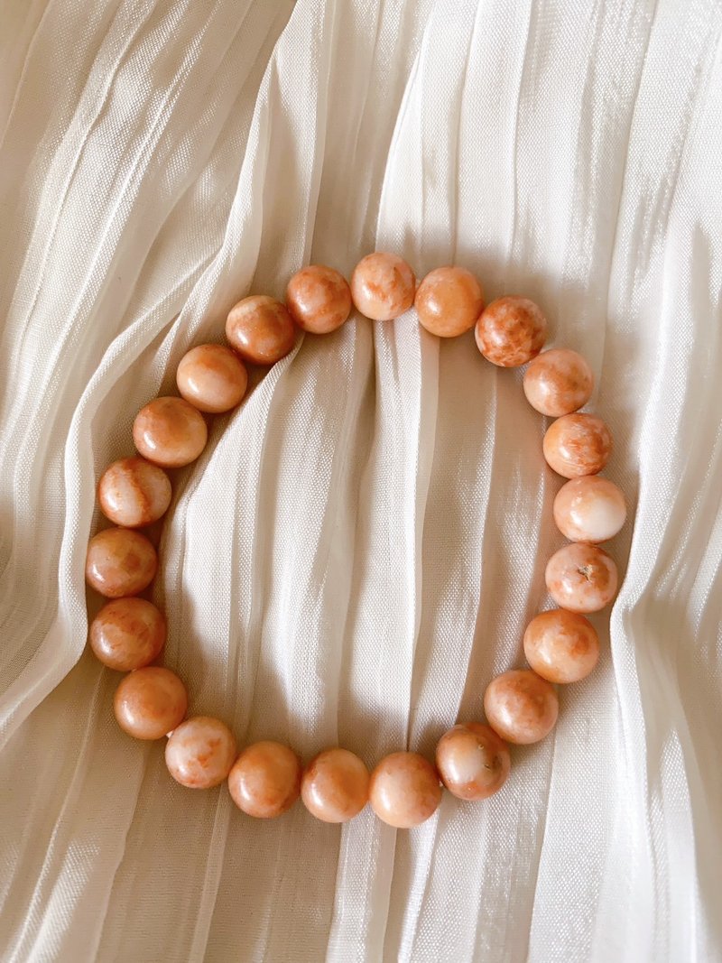 【运好气】龙宫舍利好桃花手链.招财.开运.贵人.桃花.净化磁场 - 手链/手环 - 石头 橘色