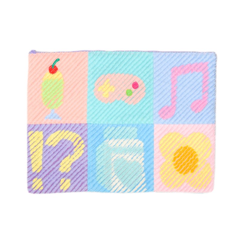 蓬松拼接电脑包 Parfait 斜纹铺棉 - 电脑包 - 棉．麻 多色