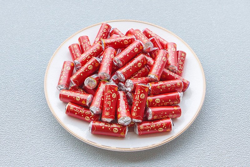 婚礼祝福语 迷你曼陀珠(公版贴纸100条入) - 零食/点心 - 新鲜食材 红色