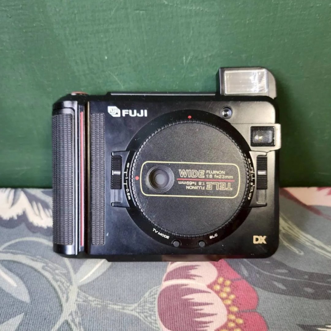 专业相机店 FUJI TW-3 双镜头 半格机 傻瓜底片相机 (保固 30 天 - 相机 - 其他金属 灰色