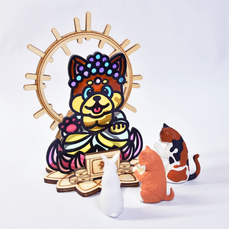 【Moko Bastet】大佛萌犬 唐狗x释迦牟尼 犬如来 座台式 - 摆饰 - 树脂 多色
