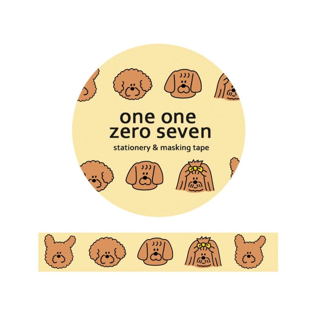 【1107 one one zero seven】狗狗纸胶带 - 纸胶带 - 纸 