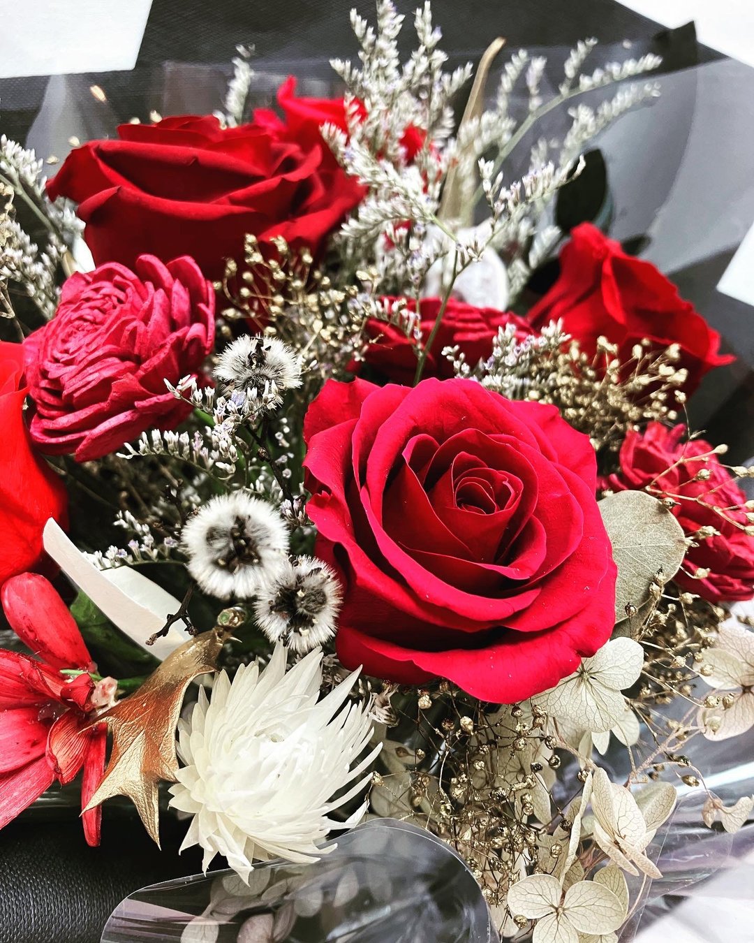 永生玫瑰花花束 不凋花/永生花/干燥花 典华优惠券 情人节花束 - 干燥花/捧花 - 植物．花 